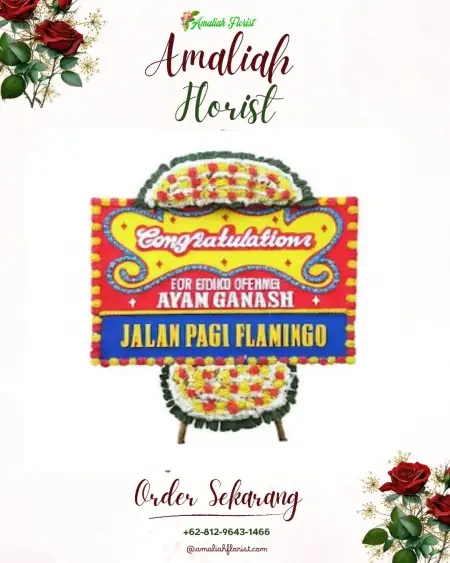 Sewa Papan Bunga Rumah Tiga